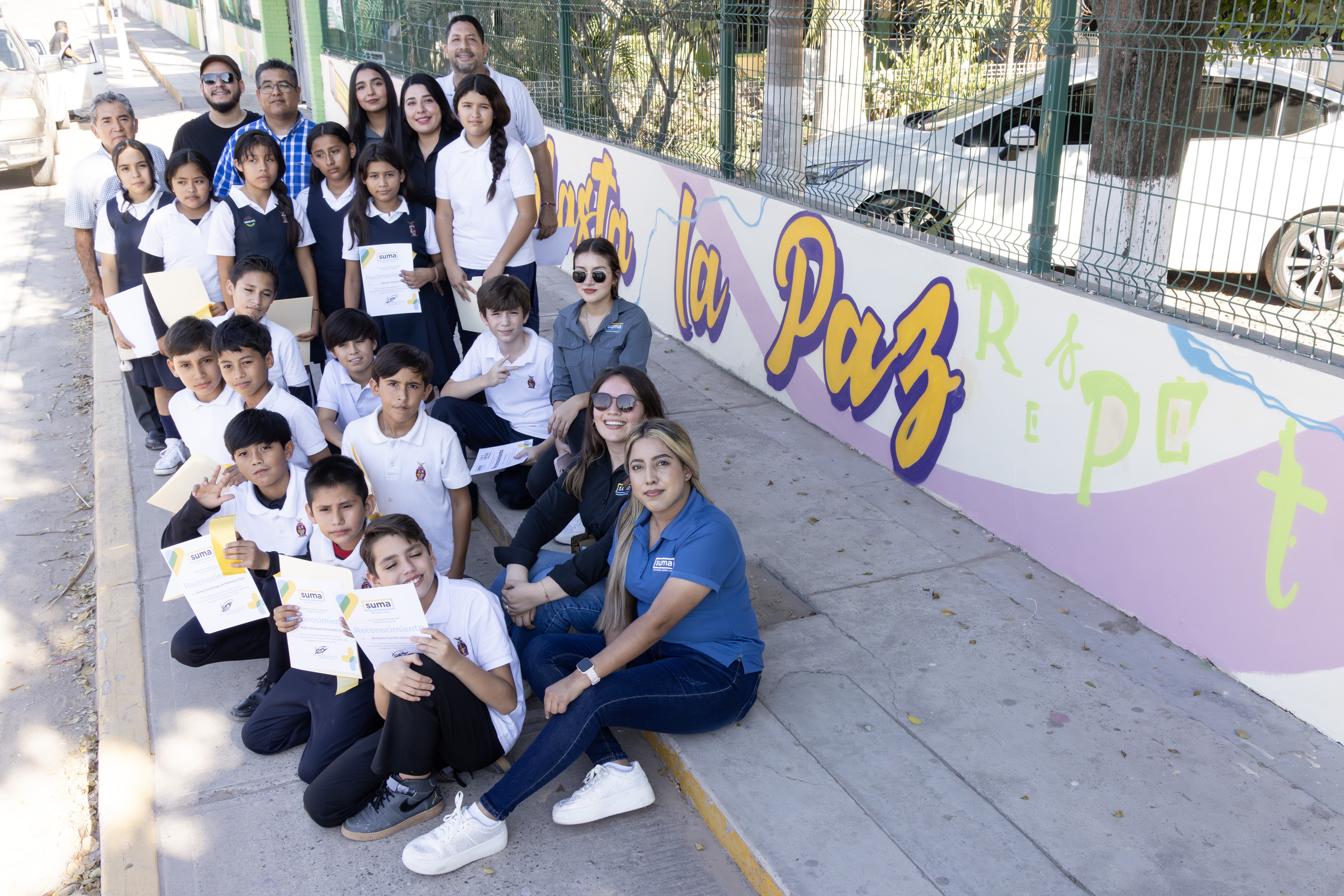 Mural urbano por la paz